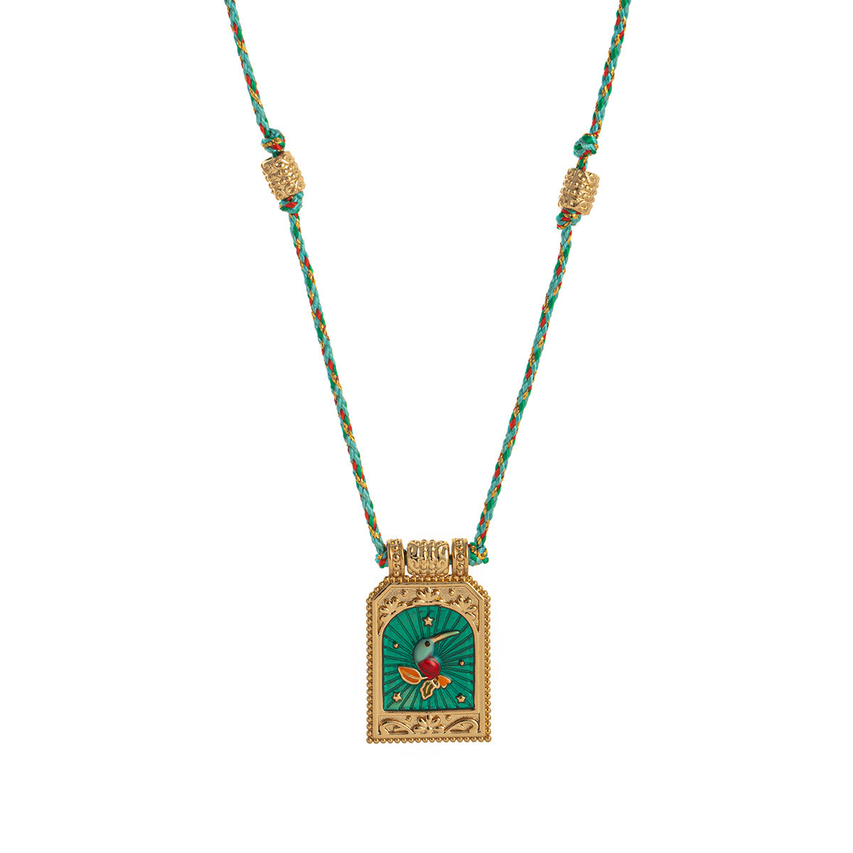 Wholesale Love Tarot Pendant Necklace Lucky Bead Chain Gold-plated Color Preservation